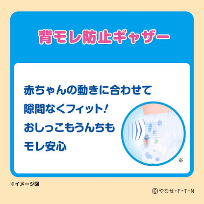 【まとめ買い】ネピアやさしいＧＥＮＫＩテープＭサイズ５６枚 容量56ﾏｲ×4点セット 王子ネピア オムツ
