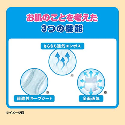 【まとめ買い】ネピアやさしいＧＥＮＫＩテープ新生児用７６枚 容量76ﾏｲ×4点セット 王子ネピア オムツ