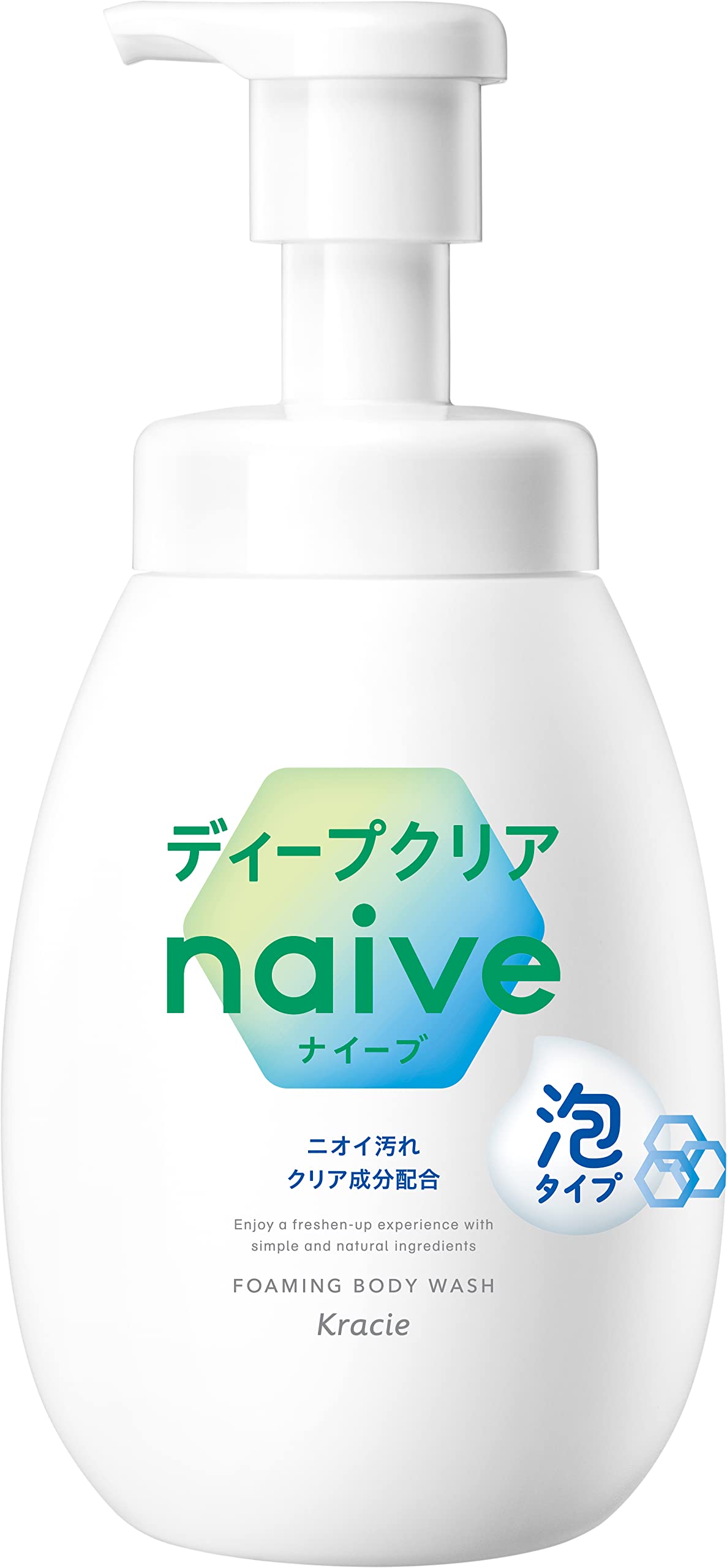 【まとめ買い】ナイーブ　泡で出てくるボディソープ（ディープクリア）　ポンプ 容量600ML×9点セットクラシエ