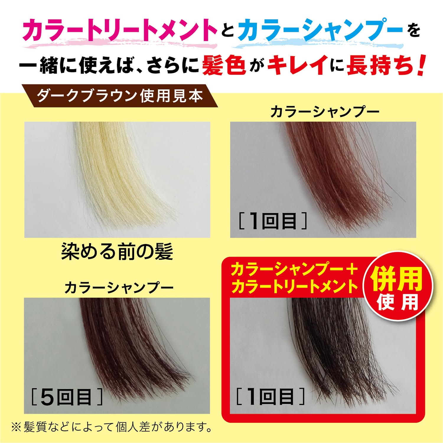 【まとめ買い】テンスター　カラーシャンプー　ダークブラウン（詰替用） 容量260ML×24点セット 三宝商事 ヘアカラー・白髪用
