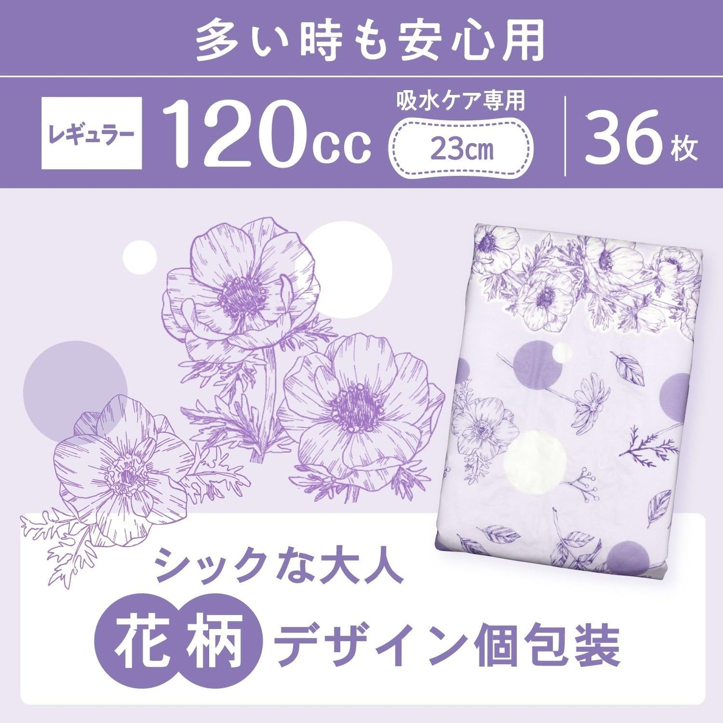 【まとめ買い】ポイズ　肌ケアパッド　超スリム＆コンパクト　多い時も安心用　３６枚　まとめ買いパック容量36ﾏｲ×12点セット生理用品