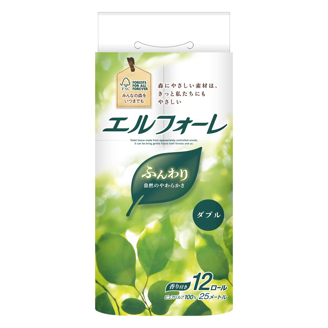 【まとめ買い】エルフォーレトイレットティシュー１２Ｒ（ダブル） 容量12カン×6点セット 大王製紙 トイレットペーパー