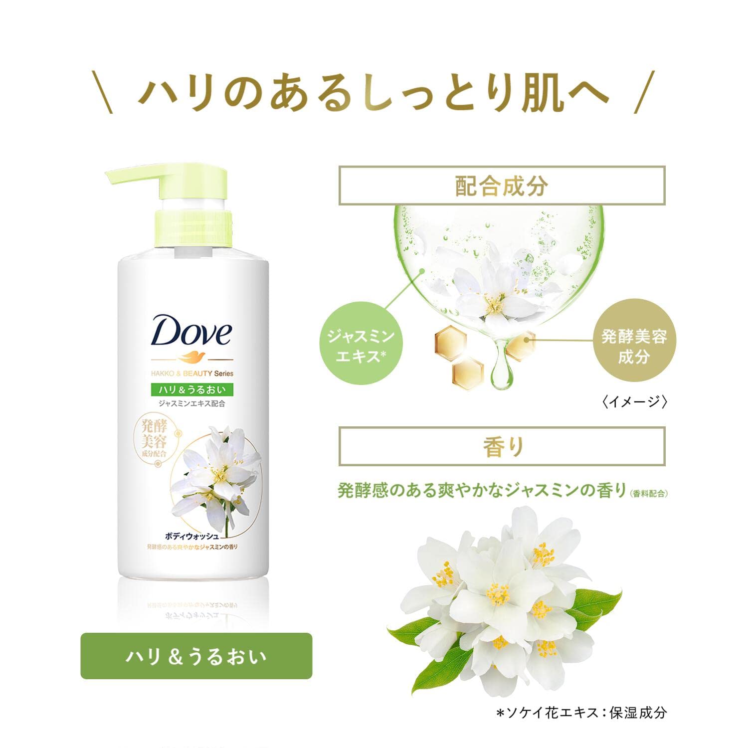 【まとめ買い】ダヴ　ボディウォッシュ　発酵＆ビューティーシリーズ　ハリ＆うるおい　つめかえ用　３４０ｇ