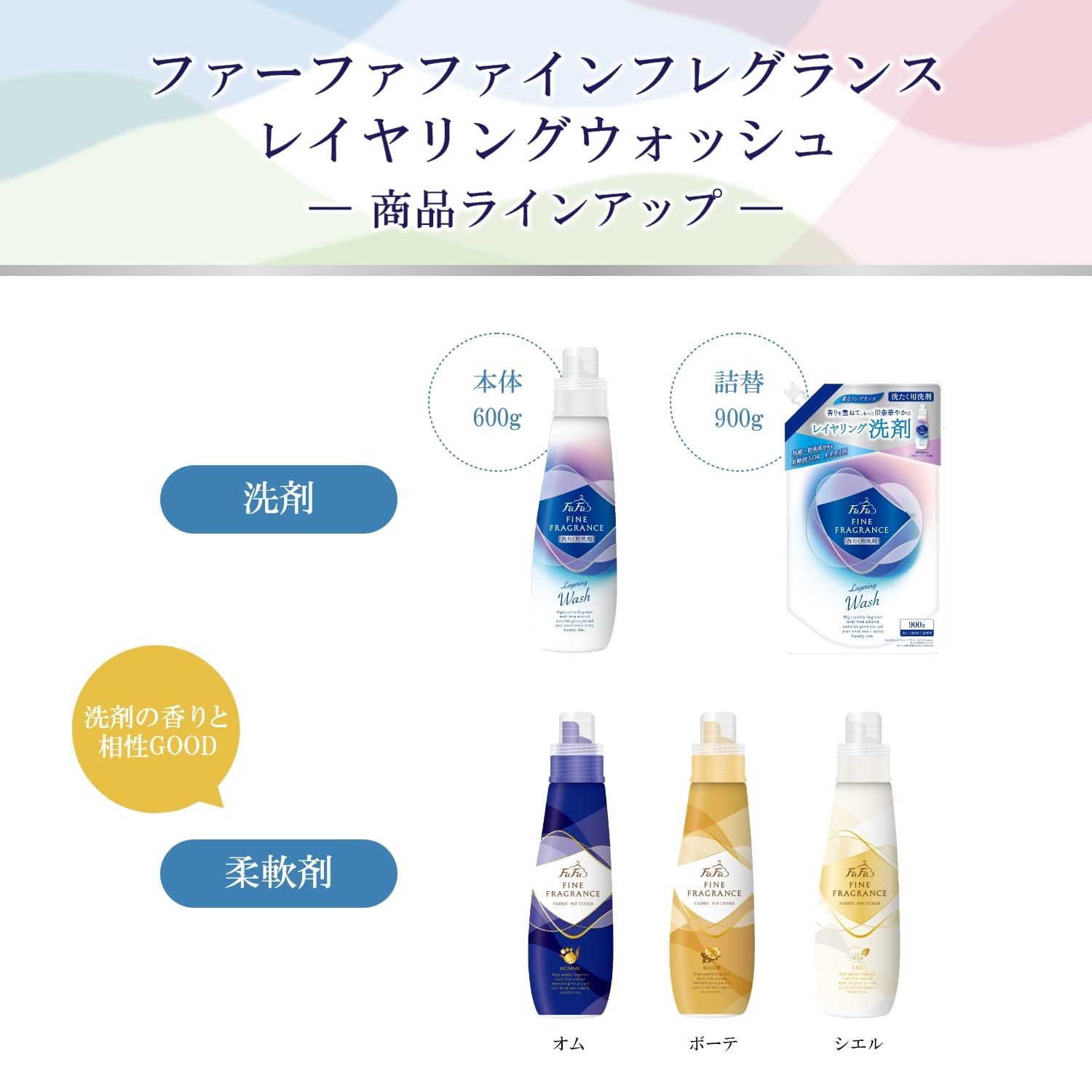 【まとめ買い】ＦＡ　ＦＦ　レイヤリングウォッシュ９００Ｇ替 容量900G×12点セット ＮＳファーファ・ジャパン 衣料用洗剤