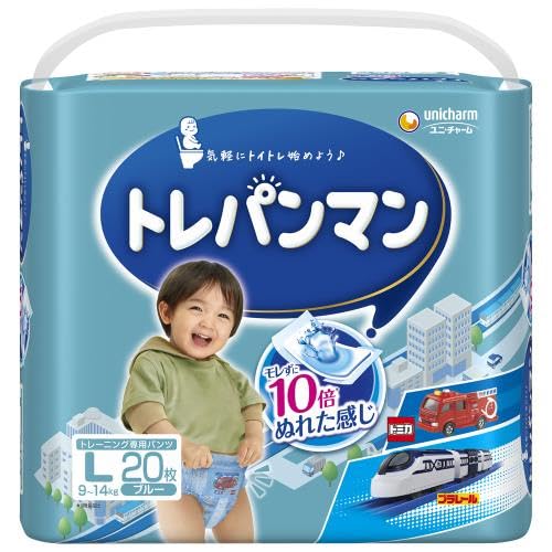 【まとめ買い】トレパンマンブルーＬ２０枚 容量20ﾏｲ×6点セット ユニ・チャーム（ユニチャーム） オムツ