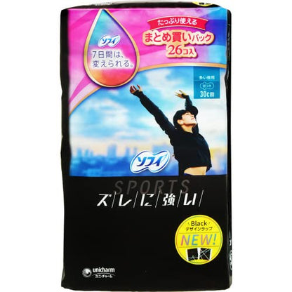 【まとめ買い】ソフィＳＰＯＲＴＳ３００羽つき２６枚 容量26ﾏｲ×24点セット ユニ・チャーム（ユニチャーム） 生理用品
