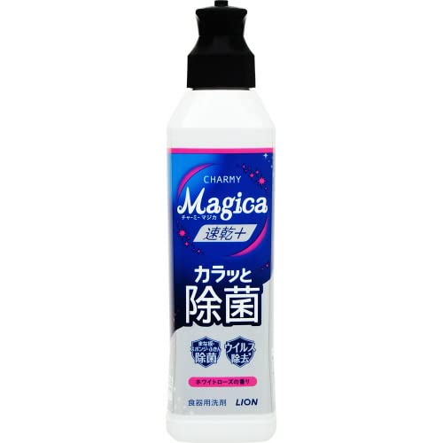 【まとめ買い】ＣＨＡＲＭＹ　Ｍａｇｉｃａ　速乾＋（プラス）カラッと除菌　ホワイトローズの香り　本体 容量220ML×24点セット食器用洗剤