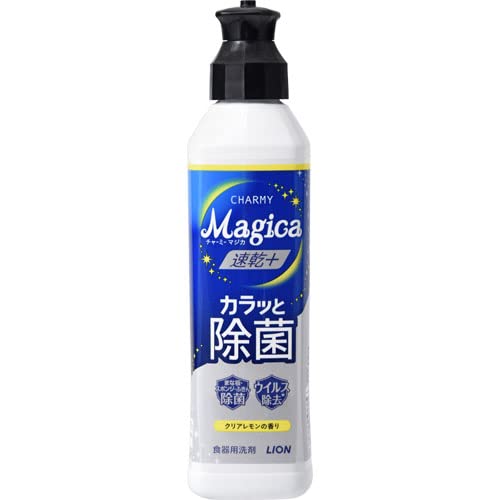 【まとめ買い】ＣＨＡＲＭＹ　Ｍａｇｉｃａ　速乾＋（プラス）カラッと除菌　クリアレモンの香り　本体 容量220ML×24点セット食器用洗剤