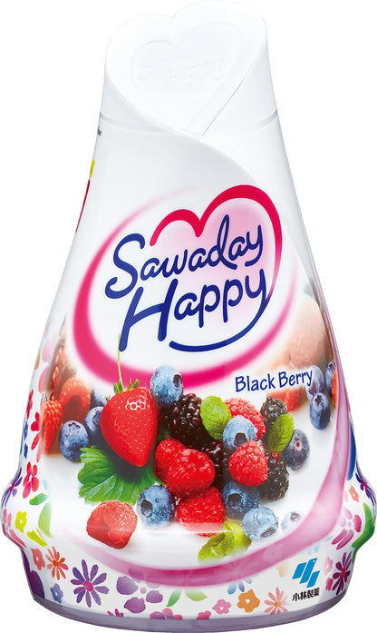 【まとめ買い】サワデーハッピー　ブラックベリー 容量120G×15点セット 小林製薬 芳香剤・部屋用