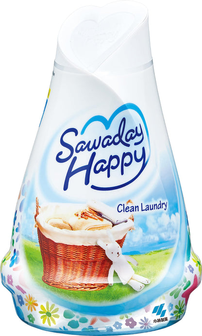 【まとめ買い】サワデーハッピー　クリーンランドリー 容量120G×15点セット 小林製薬 芳香剤・部屋用