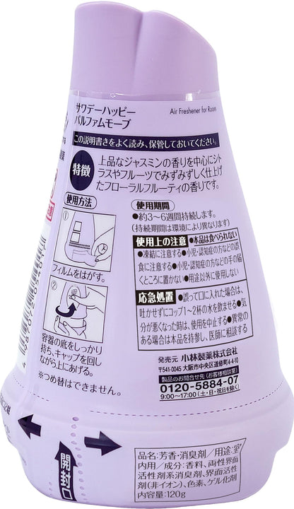 【まとめ買い】サワデーハッピーパルファム・モーブ１２０Ｇ 容量120G×15点セット 小林製薬 芳香剤・部屋用