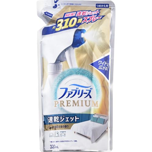 【まとめ買い】ファブリーズ速乾ジェット　ふんわりおひさまの香り　つめかえ 容量320ML×24点セット Ｐ＆Ｇ 芳香剤