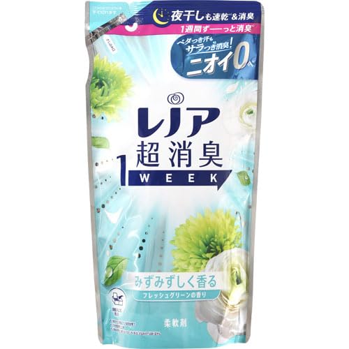 【まとめ買い】レノア超消臭１ｗｅｅｋみずみずしく香るフレッシュグリーンの香りつめかえ用 容量380ML×16点セットＰ＆Ｇ 柔軟剤