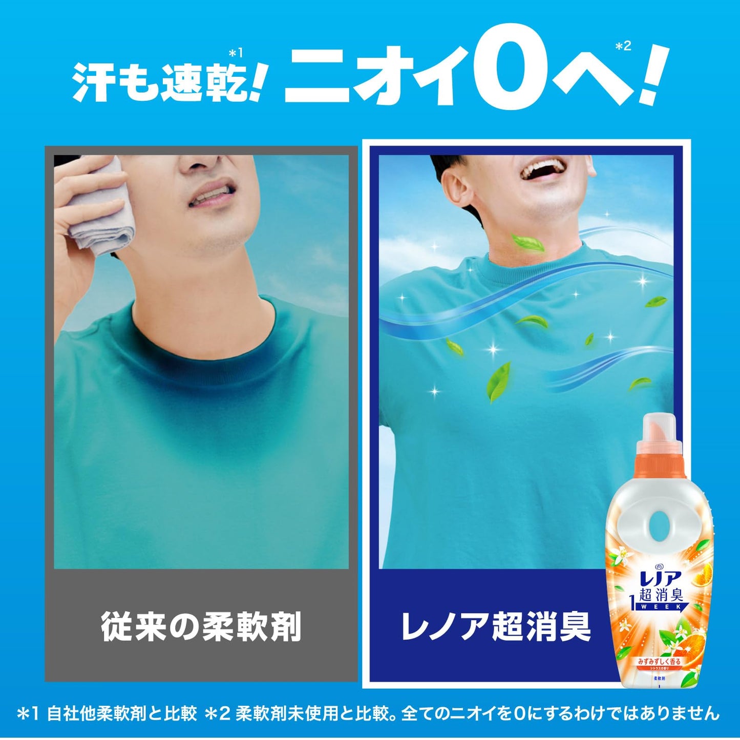 【まとめ買い】レノア超消臭１ｗｅｅｋみずみずしく香るシトラスの香りつめかえ用特大サイズ 容量920ML×8点セットＰ＆Ｇ 柔軟剤