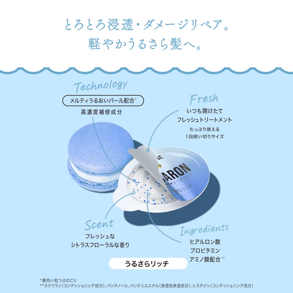 【まとめ買い】パンテーン　マカロンヘアマスク　うるさらリッチ 容量8ｺ×12点セット Ｐ＆Ｇ ヘアトリートメント