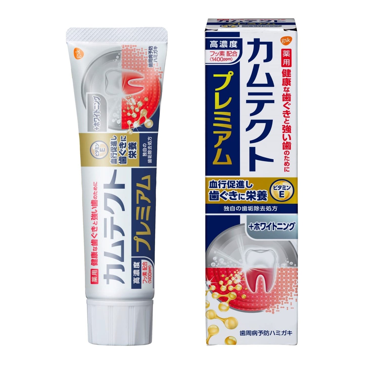 【まとめ買い】カムテクト　プレミアム　ホワイトニング　９５ｇ 容量95G×6点セット グラクソスミスクライン 歯磨き