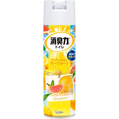 【まとめ買い】トイレの消臭力スプレー　グレープフルーツ　３６５ＭＬ 容量365ML×24点セット エステー 芳香剤・トイレ用