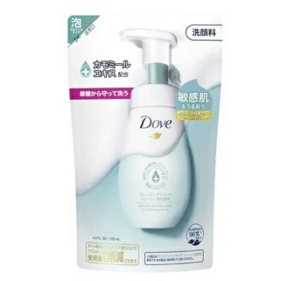 【まとめ買い】ダヴ　センシティブマイルド　クリーミー泡洗顔料　つめかえ用　１２５ｍｌ容量125ML×24点セット洗顔・クレンジング