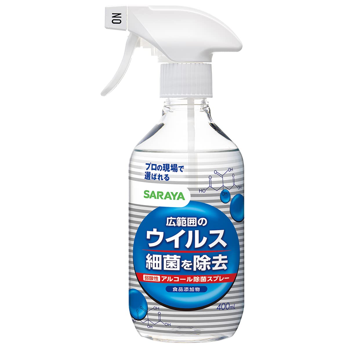 【まとめ買い】ＳＡＲＡＹＡ　ウイルス細菌除去スプレー　４００ｍｌ 容量400ML×24点セット サラヤ 食器用漂白