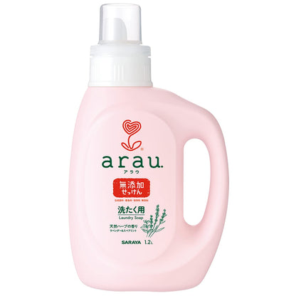 【まとめ買い】アラウ　洗たく用せっけん　１．２ｌ 容量1200ML×8点セット サラヤ 衣料用洗剤・自然派