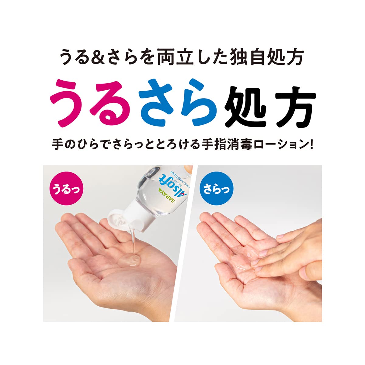 【まとめ買い】アルソフト　手指消毒ローション　携帯用　６０ｍｌ 容量60ML×6点セット サラヤ 消毒用アルコール