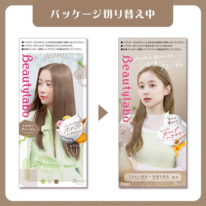 【まとめ買い】ビューティラボ　ホイップヘアカラー　シルキーグレージュ 容量125ML×24点セット ホーユー ヘアカラー・黒髪用