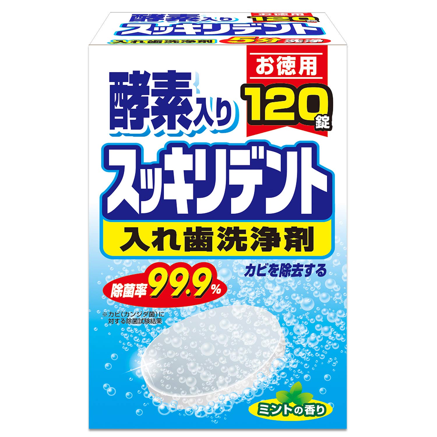 【まとめ買い】スッキリデント部分・総入れ歯兼用入れ歯洗浄剤 容量120個×12点セット ライオンケミカル 入れ歯用