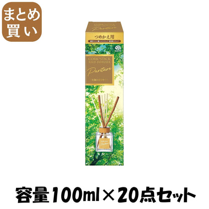 【まとめ買い】Ｓｕｋｋｉ－ｒｉ！ＣＯＲＫ＋ＳＴＩＣＫ－Ｐｕｒｉｔｕｒｅ－「木漏れ日の中で」替え 容量100ML×20点セットアース製薬