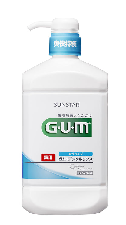 【まとめ買い】ガム・デンタルリンス　爽快タイプ　９６０ｍｌ 容量960ML×12点セット サンスター マウスウォッシュ