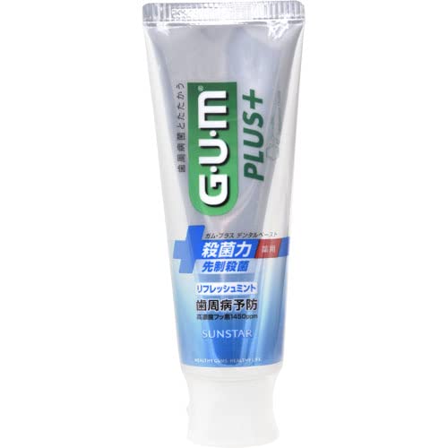 【まとめ買い】ガム　GUM プラス　デンタルペースト　リフレッシュミント　120g 容量120G×12点セットサンスター 歯磨き