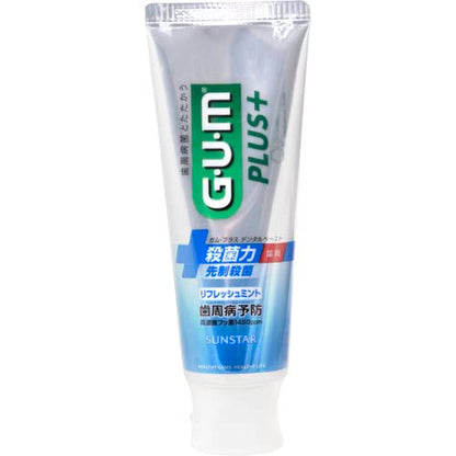 【まとめ買い】ガム　GUM プラス　デンタルペースト　リフレッシュミント　120g 容量120G×12点セットサンスター 歯磨き