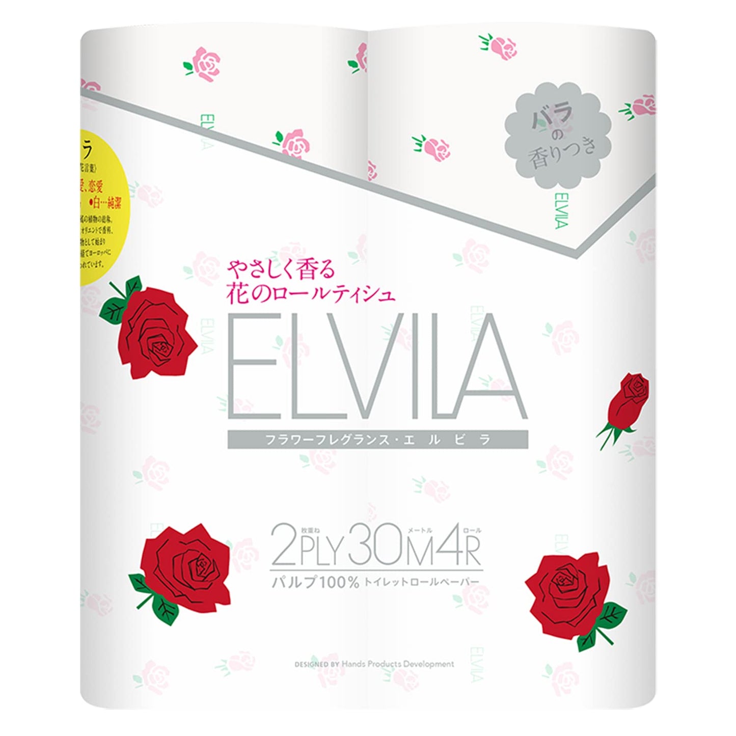 【まとめ買い】エルビラ４Ｒバラ 容量4R×12点セット 王子ネピア トイレットペーパー
