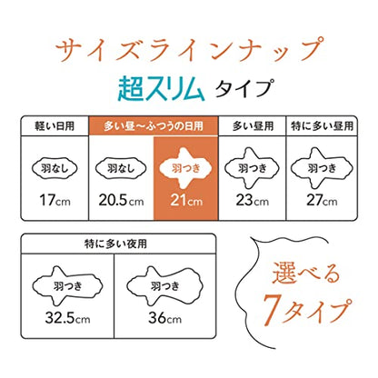 【まとめ買い】エリス素肌のきもち超スリム（多い昼～ふつうの日用）羽つき２４枚 容量24マイ×24点セット 大王製紙 生理用品