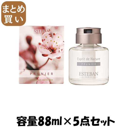 【まとめ買い】エスプリドナチュールプラム　リキッドエアーフレッシュナー８８ｍｌ 容量88ML×5点セット日本香堂 芳香剤・部屋用