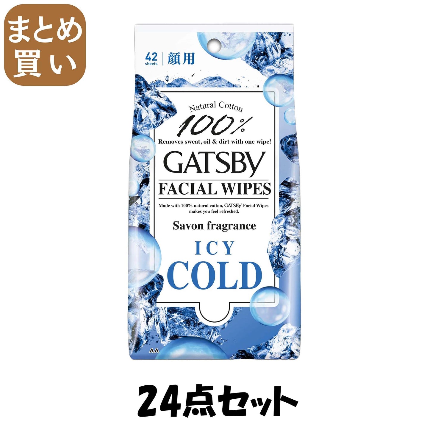 【まとめ買い】ギャツビー フェイシャルペーパー せっけんの香り 徳用タイプ 42枚入