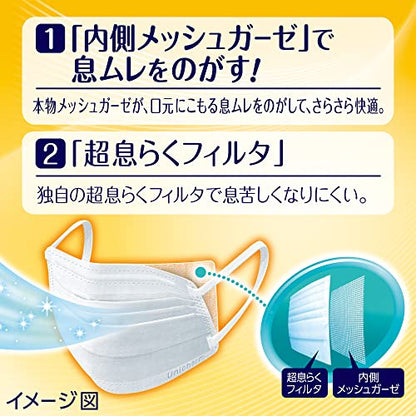 【まとめ買い】超快適マスク 息ムレクリアタイプ 小さめサイズ 25枚入 容量25枚×18点セットユニ・チャーム マスク