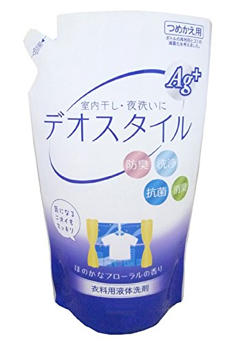 【まとめ買い】液体洗剤　デオスタイル　詰替え　大容量　1650g 容量1650G×9点セット ロケット石鹸 衣料用洗剤