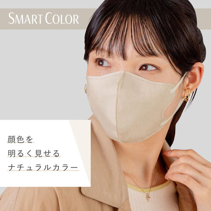 【まとめ買い】超快適ＳＭＡＲＴ　ＣＯＬＯＲ　Ｎａｔｕｒａｌ　Ｂｅｉｇｅふつう２０枚 容量20マイ×24点セットユニ・チャーム マスク