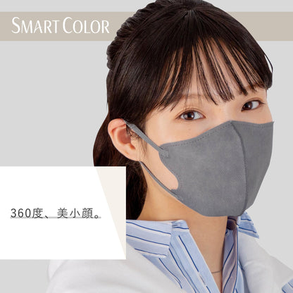 【まとめ買い】超快適ＳＭＡＲＴ　ＣＯＬＯＲ　Ａｓｈ　Ｇｒａｙふつう２０枚 容量20マイ×24点セットユニ・チャーム マスク