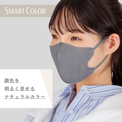 【まとめ買い】超快適ＳＭＡＲＴ　ＣＯＬＯＲ　Ａｓｈ　Ｇｒａｙふつう２０枚 容量20マイ×24点セットユニ・チャーム マスク