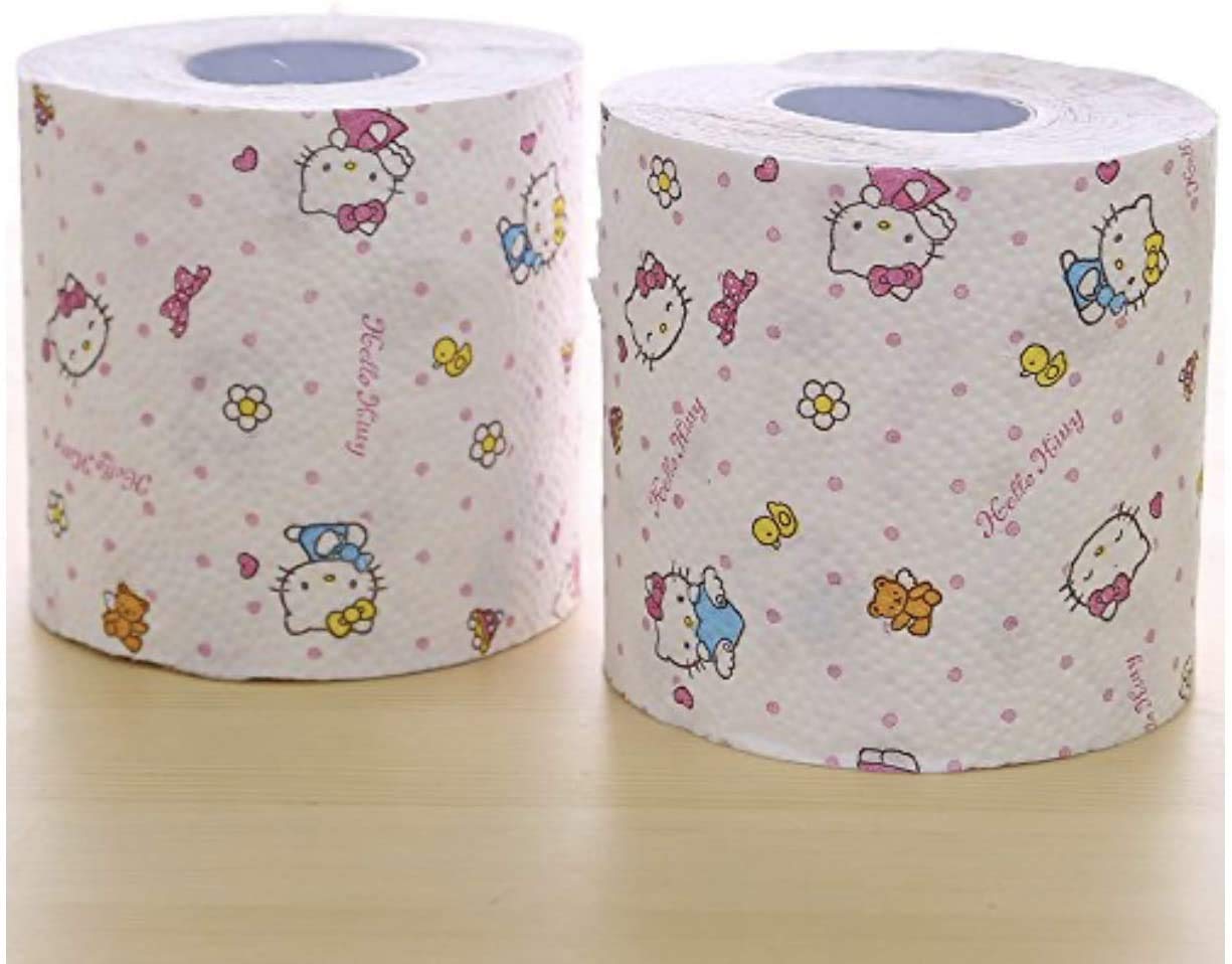 【まとめ買い】ハローキティ　トイレットペーパー　12ロール　ダブル 容量12ロール×8点セット 丸富製紙 トイレットペーパー