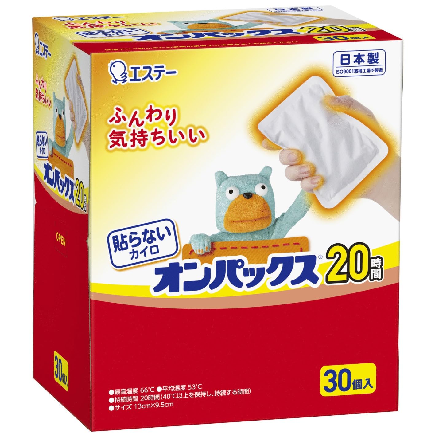 【まとめ買い】貼らないオンパックス３０Ｐ 容量30ｺ×8点セット エステー カイロ
