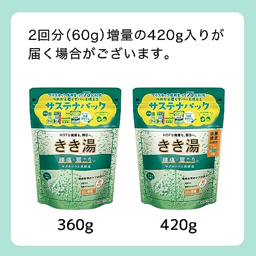 【まとめ買い】きき湯　マグネシウム炭酸湯　３６０ｇ 容量360G×12点セット バスクリン 入浴剤