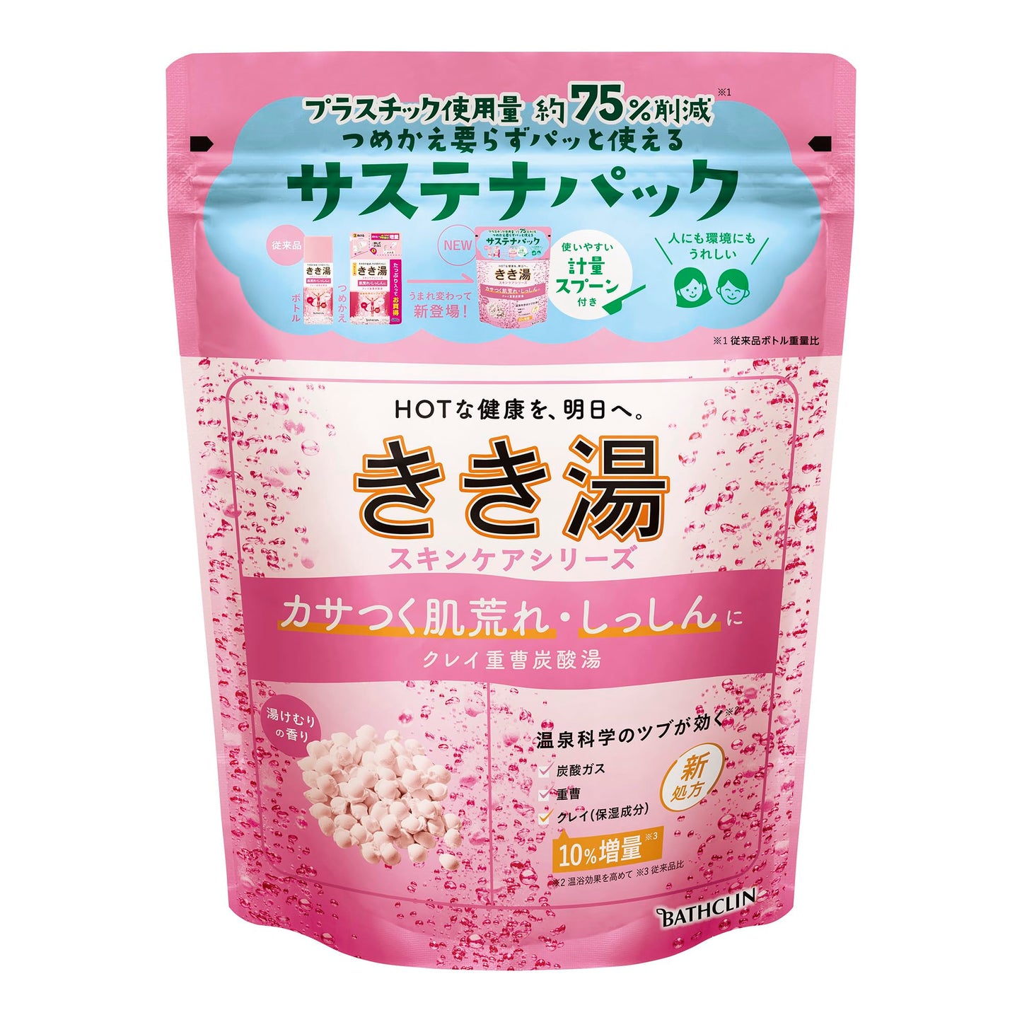 【まとめ買い】きき湯　クレイ重曹炭酸湯　３６０ｇ 容量360G×12点セット バスクリン 入浴剤