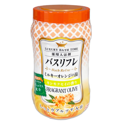 【まとめ買い】バスリフレ薬用入浴剤キンモクセイにごり湯本体 容量680G×12点セット ライオンケミカル 入浴剤