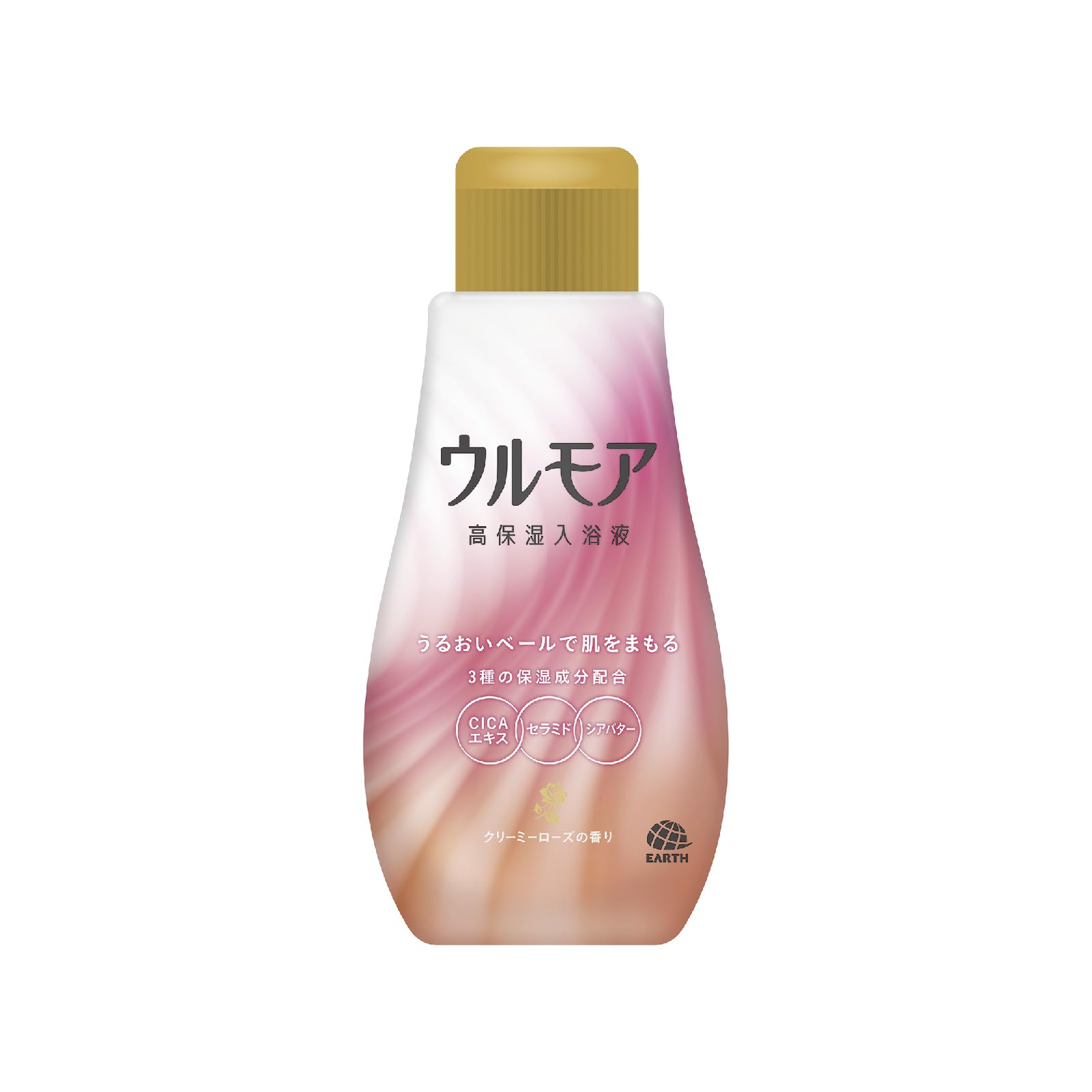 【まとめ買い】ウルモア　高保湿入浴液　クリーミーローズの香り 容量600ML×12点セット アース製薬 入浴剤