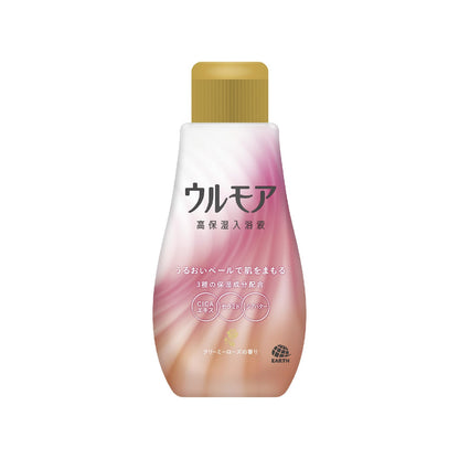 【まとめ買い】ウルモア　高保湿入浴液　クリーミーローズの香り 容量600ML×12点セット アース製薬 入浴剤