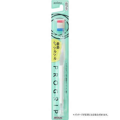【まとめ買い】Ｂ－８０８９Ｍ　プログリップハブラシＴＹＰＥ２　ふつう 容量1ホン×12点セット エビス 歯ブラシ