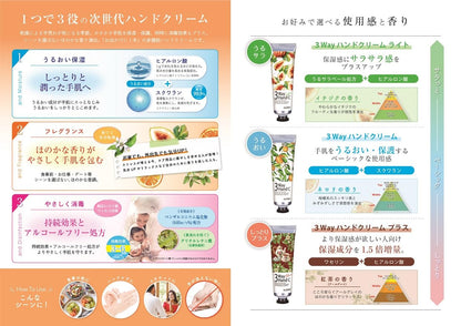 【まとめ買い】３ウェイハンドクリーム　ライト 容量50G×3点セット アロインス化粧品 ハンドクリーム