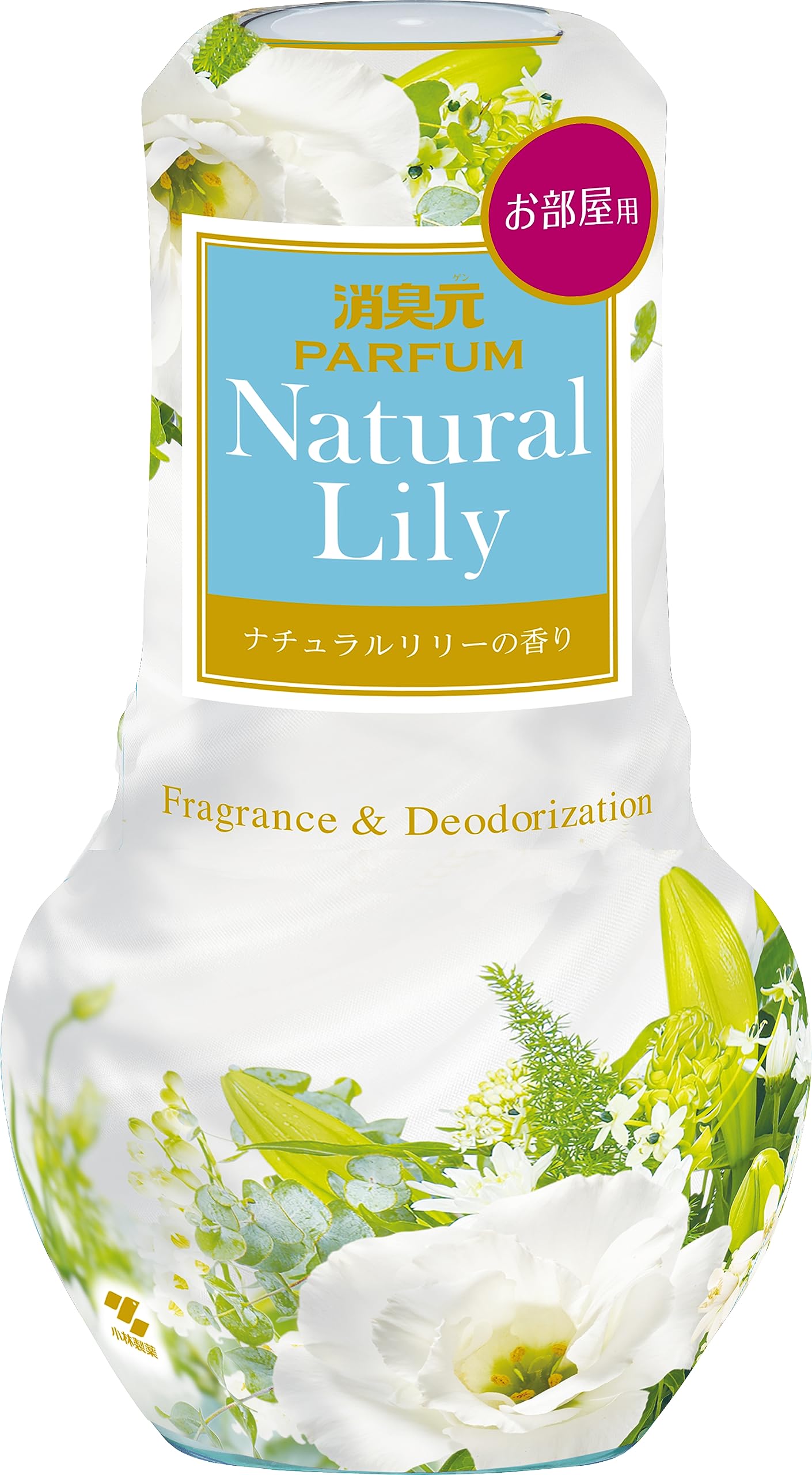 【まとめ買い】お部屋の消臭元パルファムナチュラルリリー 容量400ML×16点セット 小林製薬 芳香剤・部屋用